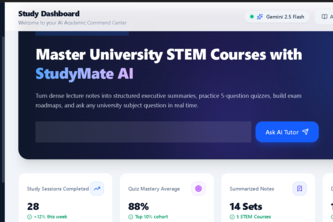 StudyMate AI — Your Personal AI Study Companion