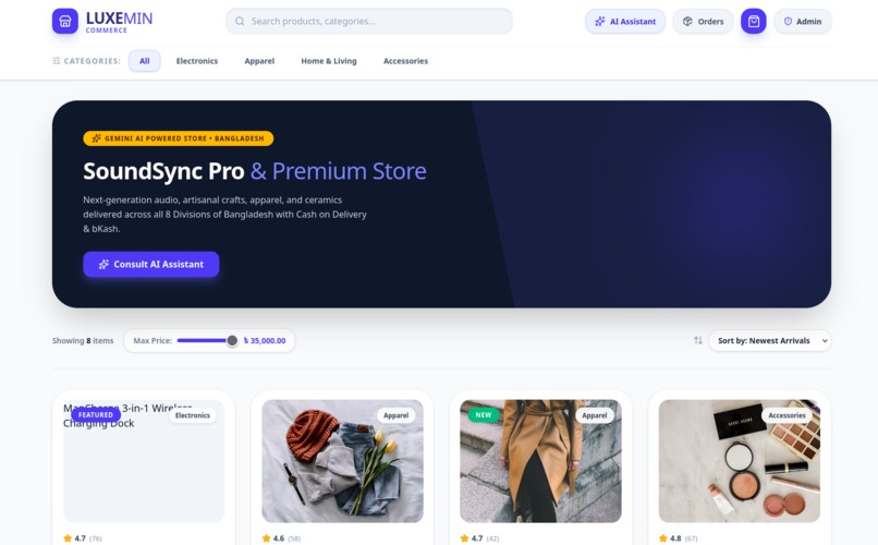AuraBD — AI-Powered E-Commerce for Bangladesh – screenshot 1