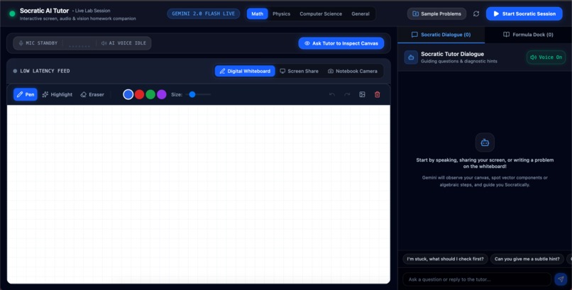 Real-Time AI Homework & Lab Tutor – screenshot 1