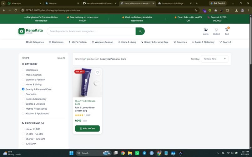 KenaKata -- Bangladesh's Premium E-Commerce Platform – screenshot 2