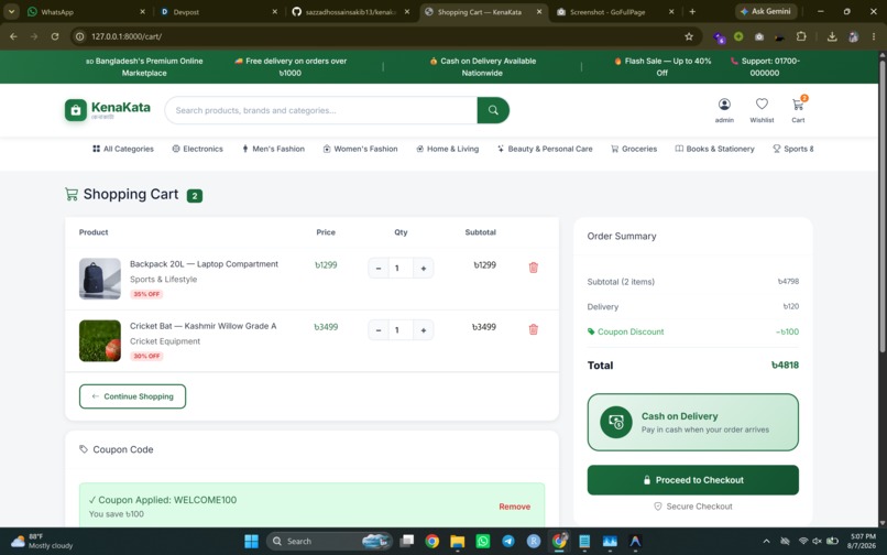 KenaKata -- Bangladesh's Premium E-Commerce Platform – screenshot 3