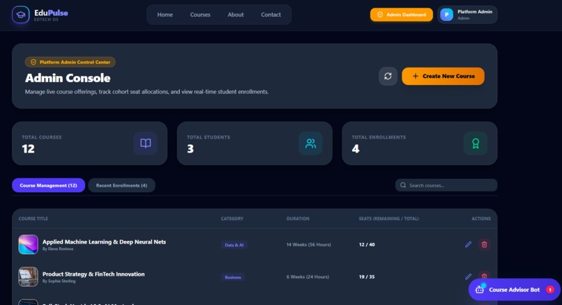 EduPulse - Next-Gen EdTech Platform – screenshot 3