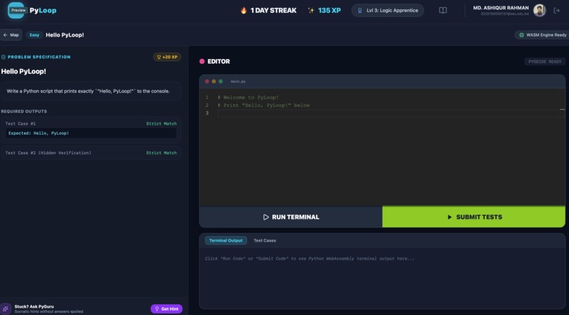 PyLoop – screenshot 3