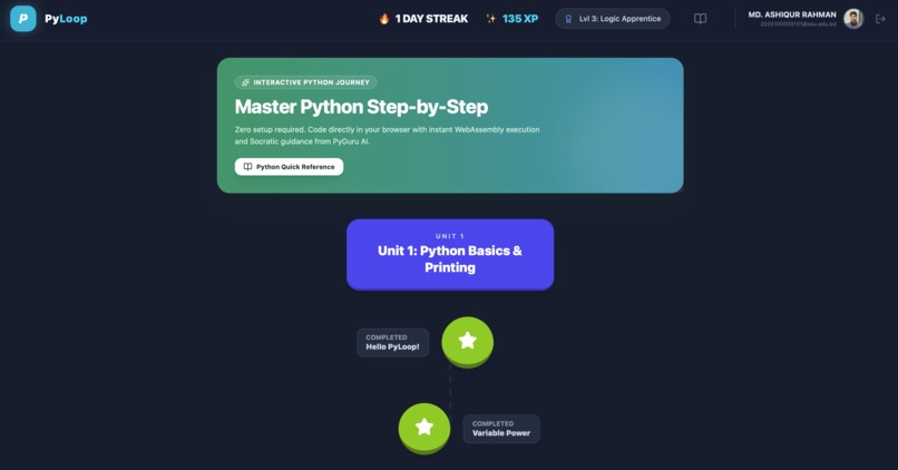 PyLoop – screenshot 1