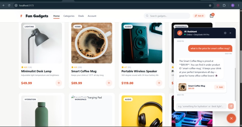 Fun Gadgets Ecommerce website – screenshot 2