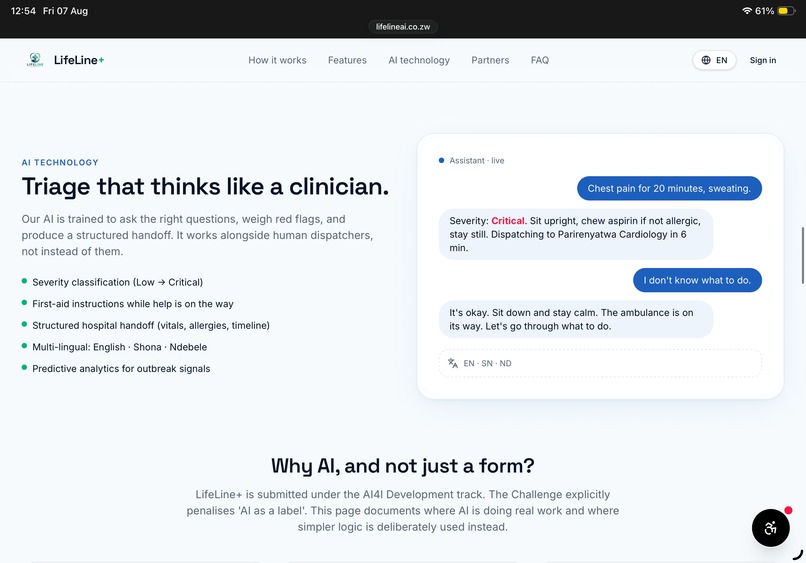 Lifeline Ai – screenshot 10