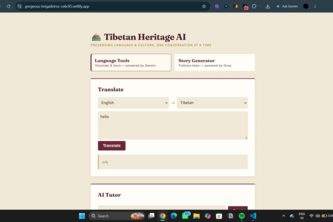 Tibetan Heritage AI