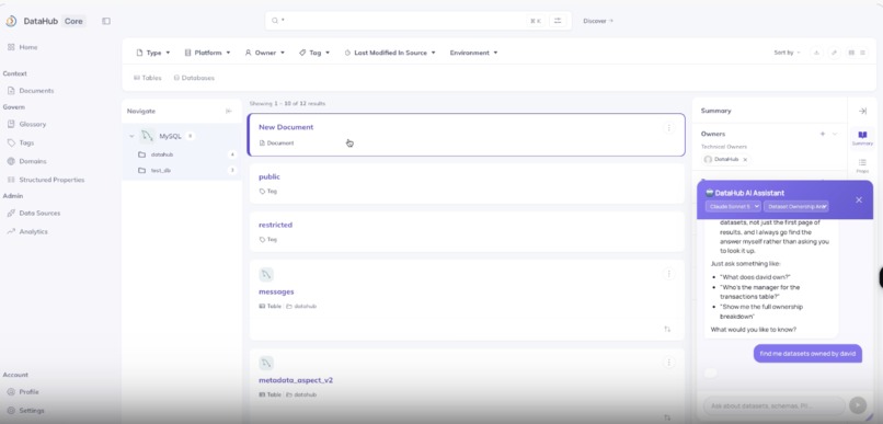DataHub Nexus – Agent  – screenshot 1