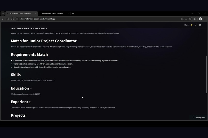 AI Interview Coach – screenshot 2