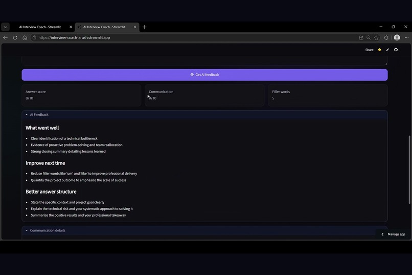 AI Interview Coach – screenshot 4