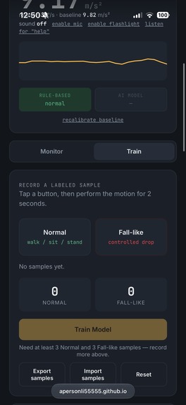 Fall Detector – screenshot 1