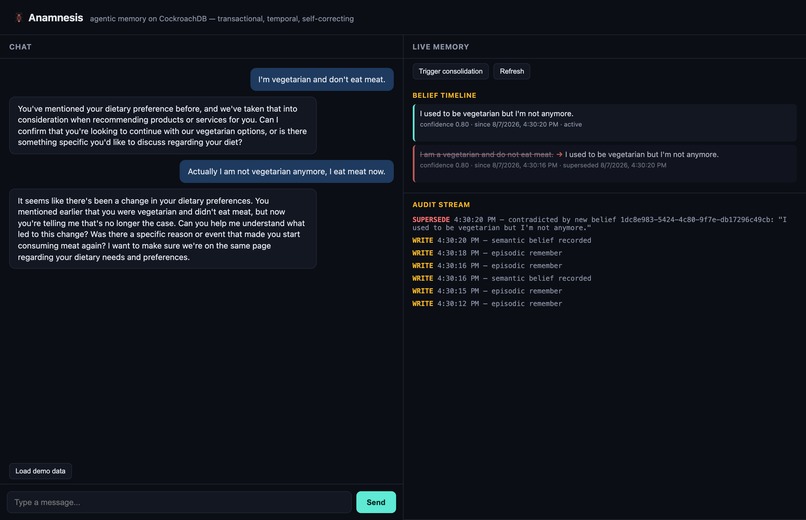 Anamnesis – screenshot 1