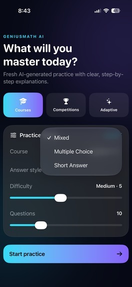 GeniusMath AI – screenshot 4