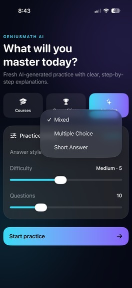 GeniusMath AI – screenshot 3