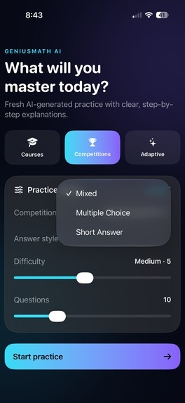 GeniusMath AI – screenshot 5