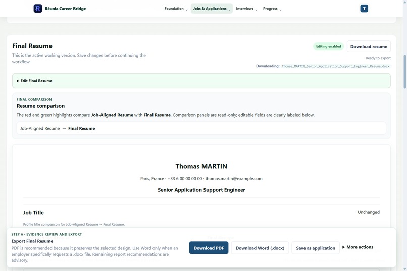 Réunia Career Bridge – screenshot 7