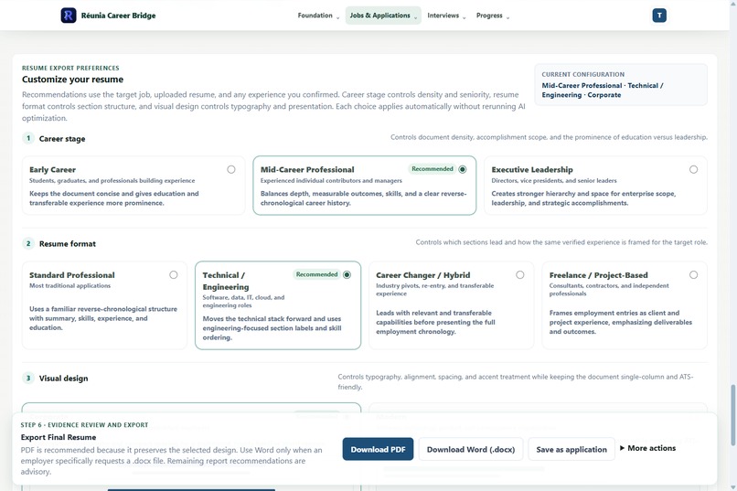 Réunia Career Bridge – screenshot 8