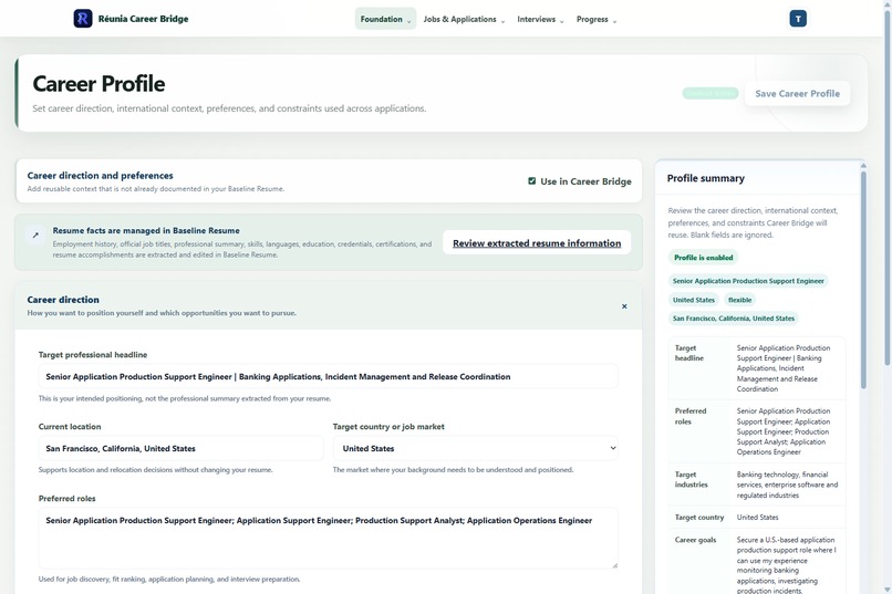Réunia Career Bridge – screenshot 3