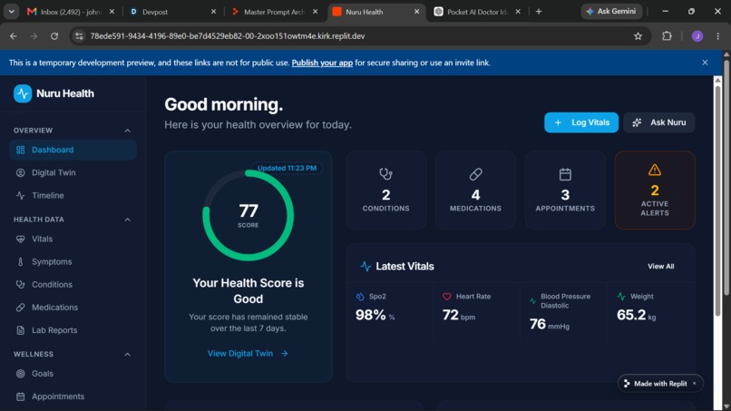 Nuru Health – screenshot 1