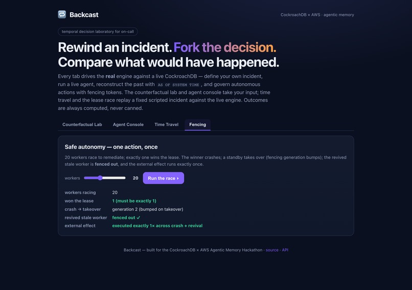 backcast – screenshot 1