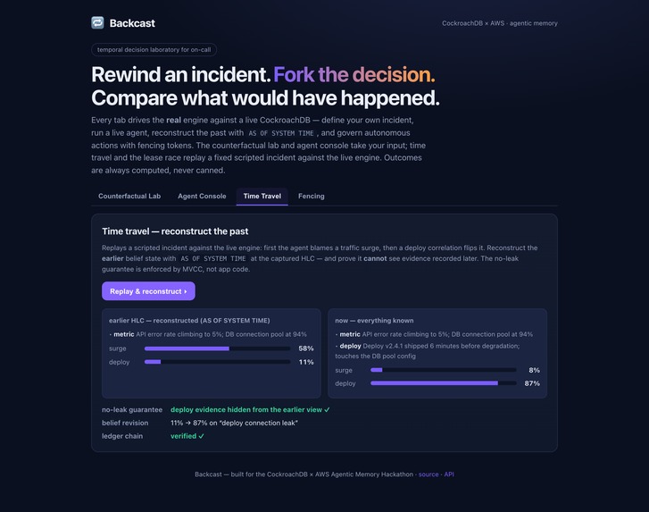 backcast – screenshot 2
