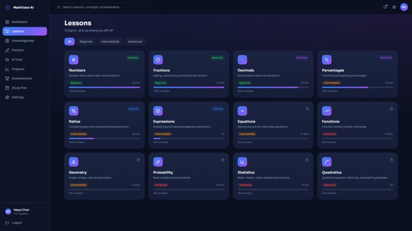 MathTutor AI – screenshot 2