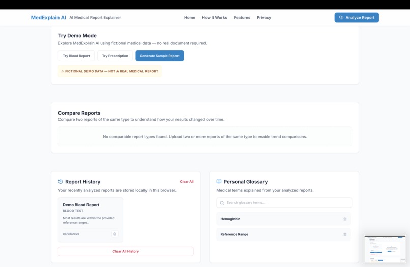 MedExplain AI – screenshot 1