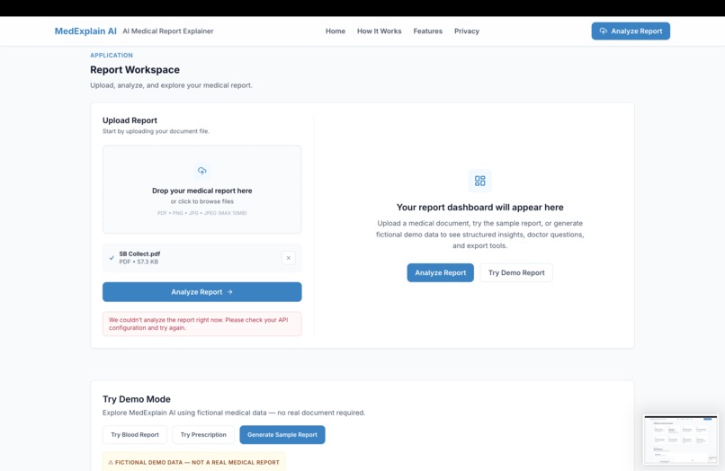 MedExplain AI – screenshot 3