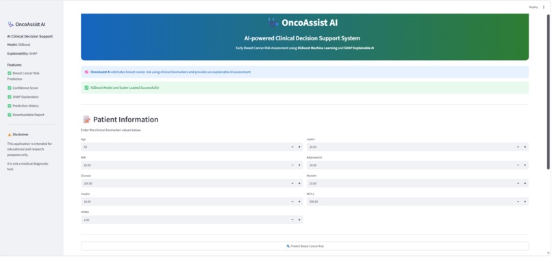 OncoAssist AI – screenshot 1