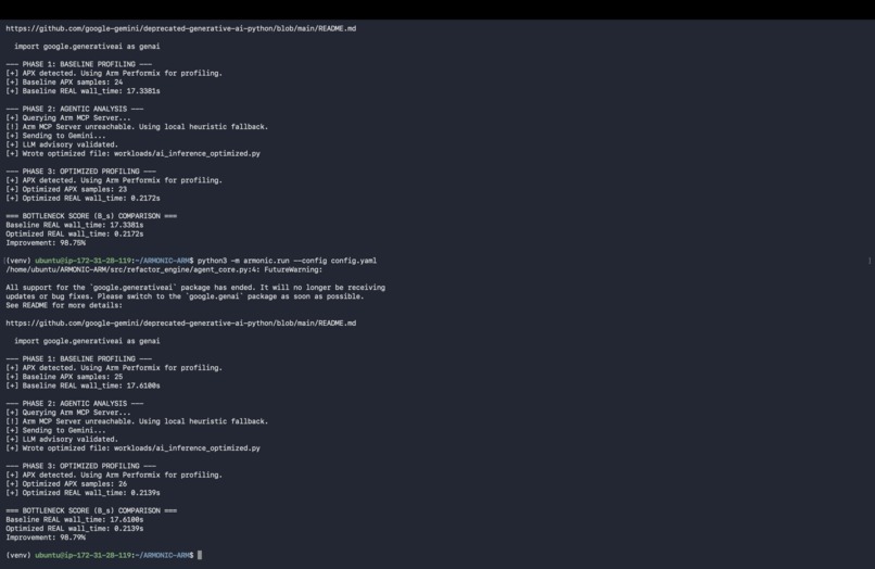 ARMONIC: Autonomous Optimization for Arm64 Cloud AI – screenshot 5