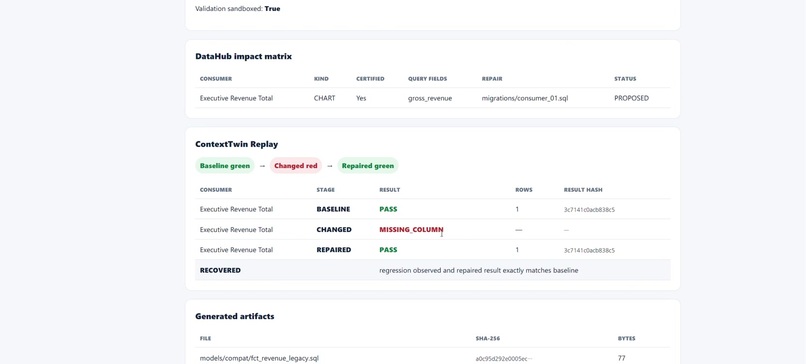 ContextTwin CI – screenshot 1