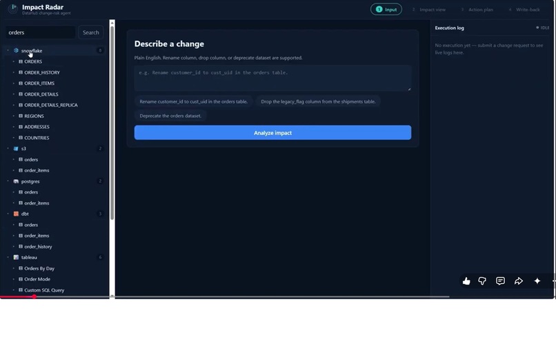 Datahub Impact Radar – screenshot 1