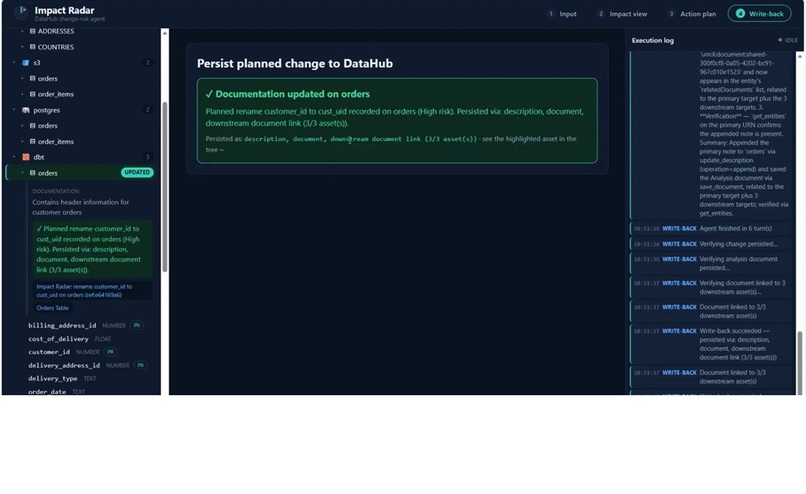 Datahub Impact Radar – screenshot 3