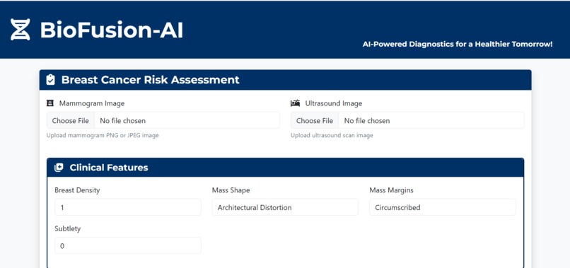 Biofusion-AI: Cross-Modal Breast Cancer Detection System – screenshot 2