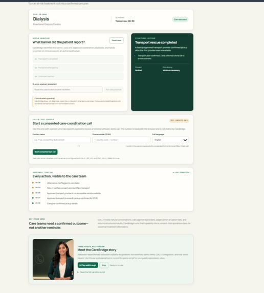CareBridge — Treatment Attendance Rescue – screenshot 1