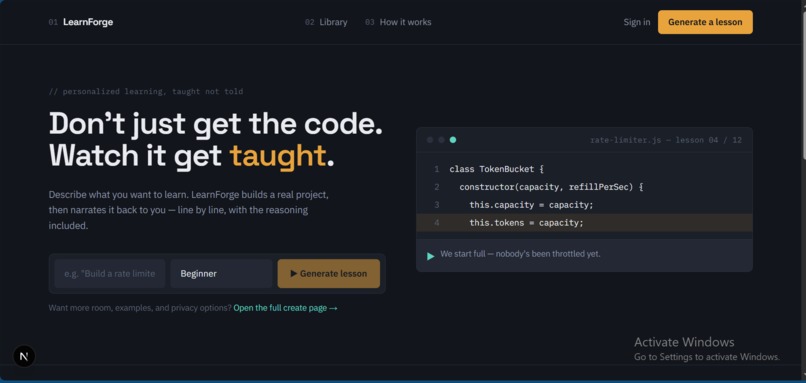 LearnForge AI – screenshot 1