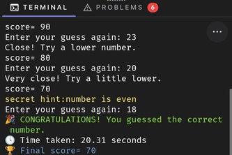 Smart Number Guessing Game