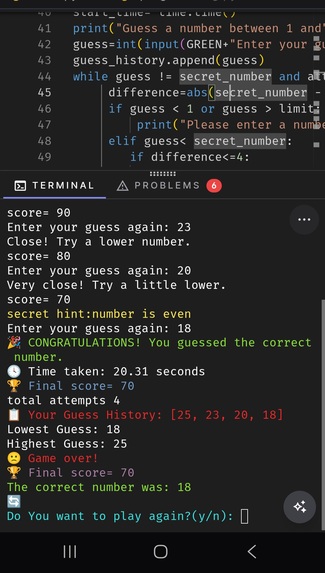 Smart Number Guessing Game – screenshot 2