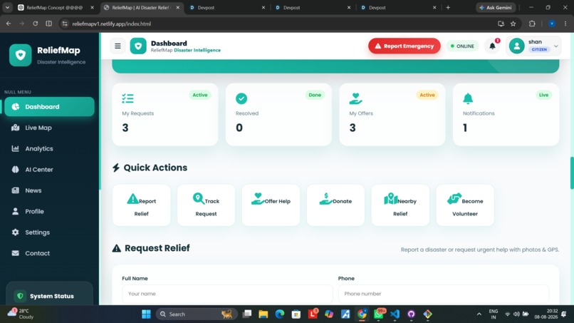 ReliefMap: AI-Powered Disaster Relief Coordination – screenshot 7