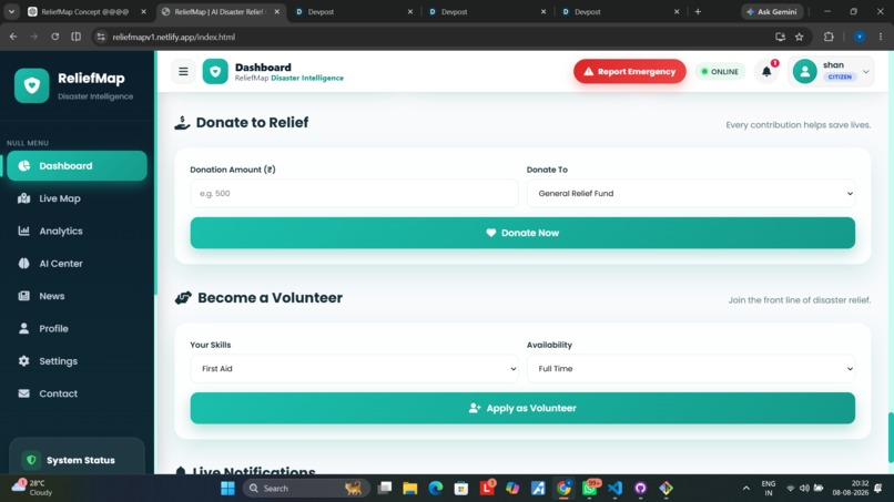ReliefMap: AI-Powered Disaster Relief Coordination – screenshot 9