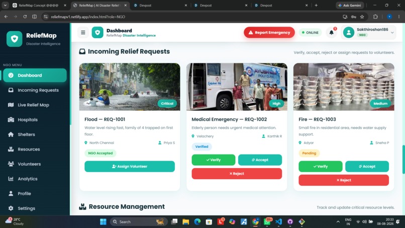 ReliefMap: AI-Powered Disaster Relief Coordination – screenshot 13