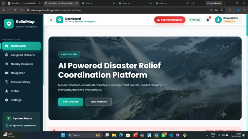 ReliefMap: AI-Powered Disaster Relief Coordination – screenshot 15