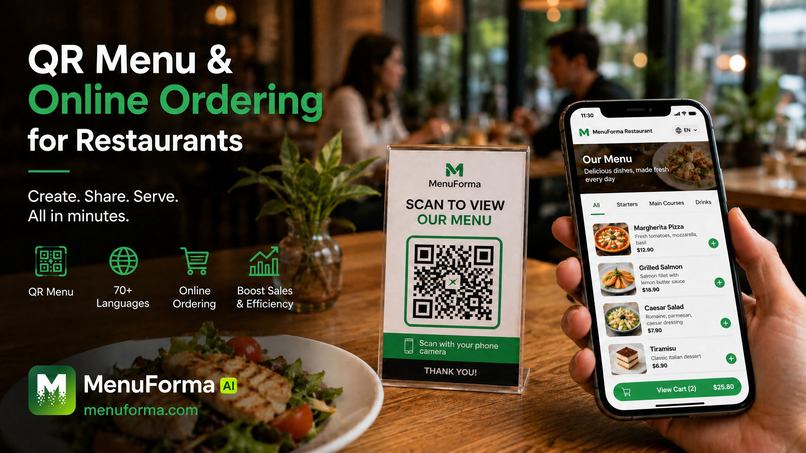 MenuForma – QR Menu & Online Ordering – screenshot 1