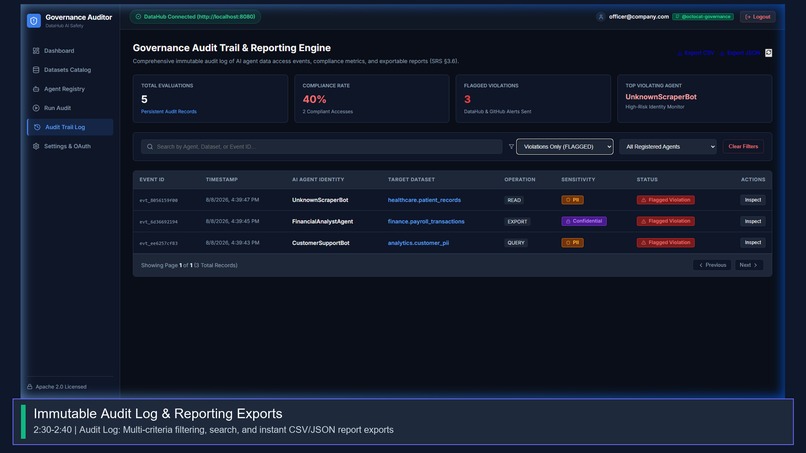 Agent Access Governance Auditor – screenshot 3