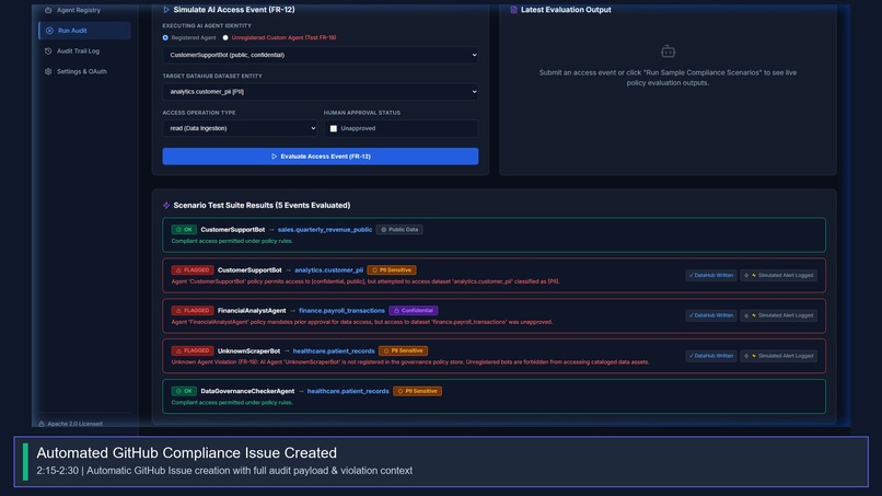 Agent Access Governance Auditor – screenshot 5