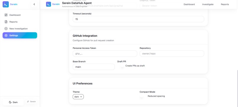Serein – The Autonomous Data Engineering Companion – screenshot 5