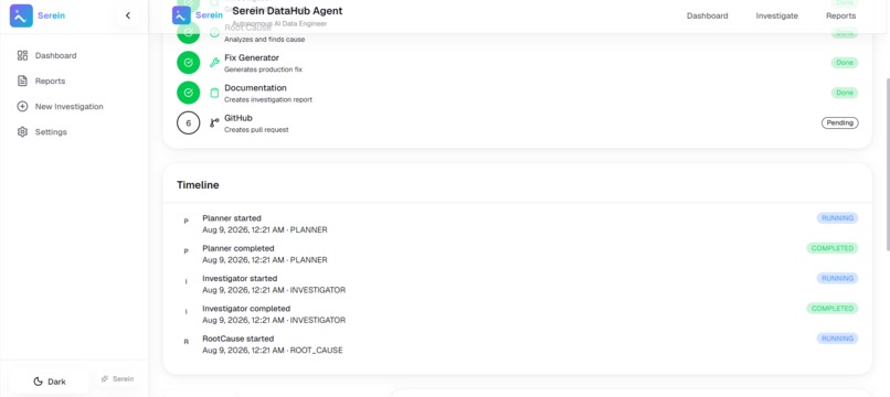 Serein – The Autonomous Data Engineering Companion – screenshot 12