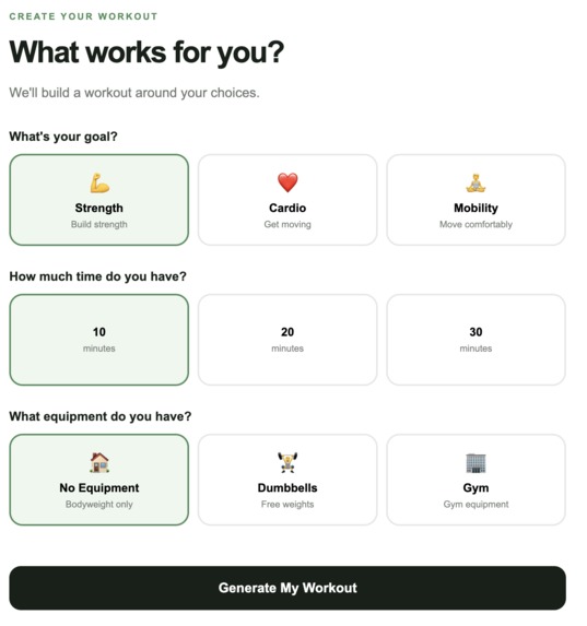 HomeFit – screenshot 2