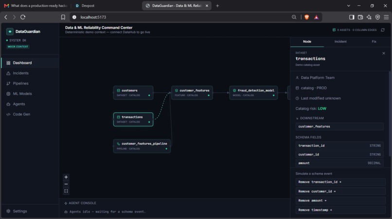 DataGuardian — Autonomous Data & ML Reliability Agent – screenshot 5