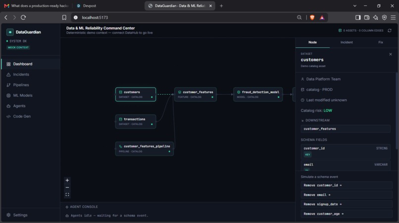 DataGuardian — Autonomous Data & ML Reliability Agent – screenshot 6